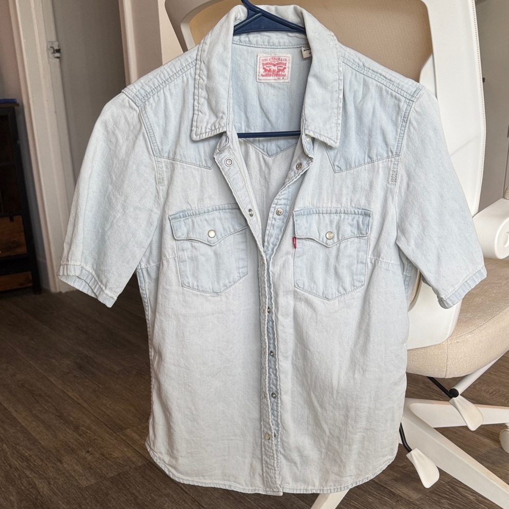 Levi's Light Blue Short Sleeve Denim Shirt